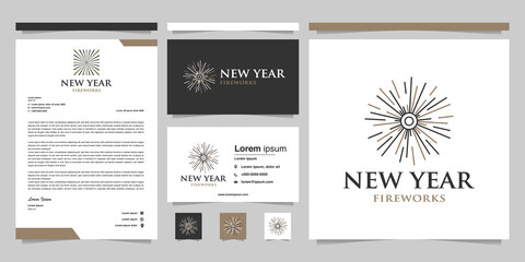 Firecracker or fireworks company brand identity design