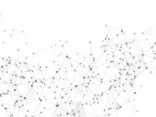 Block chain global network technology concept.