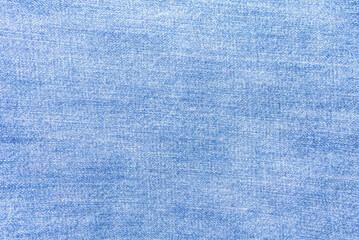 Perspective and closeup view to abstract space of empty natural clean denim texture for the traditional business background in cold bright colors with diagonal shift tilt lines and stitches