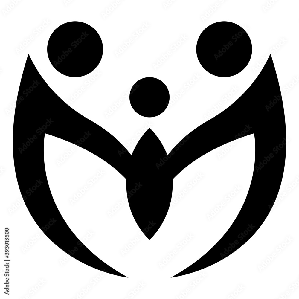 Poster Family Symbol Vector 