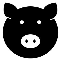 Pig Face Vector 