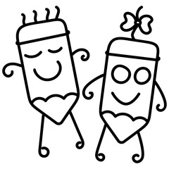 Decorative Pencils Vector 