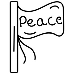 Peace Flag Vector 