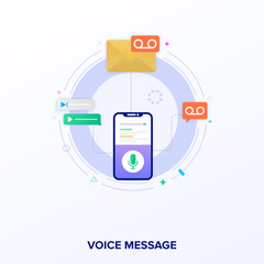 Voice Message Vector 