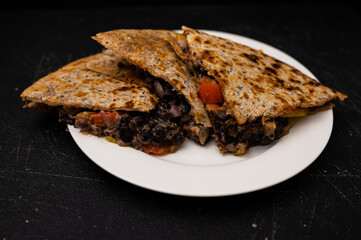 Bean Tortilla Mexican food vegan