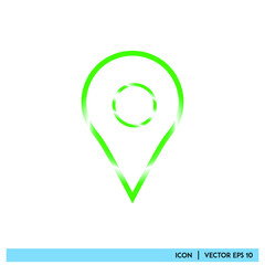 Icon vector graphic of mark point, mark location, good for template web app etc