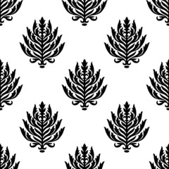  Seamless abstract geometrical pattern with white background.