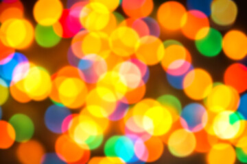 Fototapeta premium defocuced christmas lights background. Bokeh. Abstract. Background.