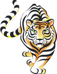Illustration of a tiger