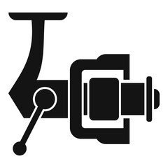 Activity fishing reel icon. Simple illustration of activity fishing reel vector icon for web design isolated on white background