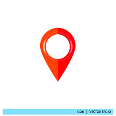 Icon vector graphic of mark point, mark location, good for template web app etc