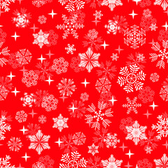 Snowflakes seamless pattern. Christmas New Year's snowflakes. Winter pattern. Design for website design.