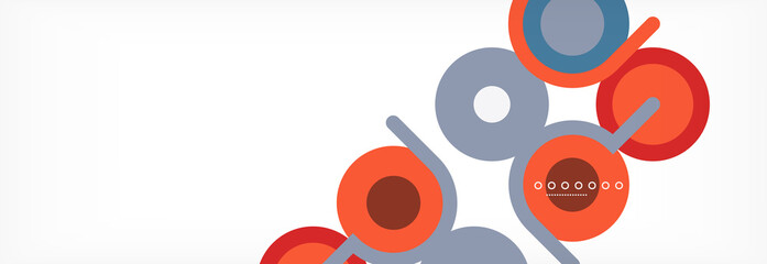 Circles and lines abstract background for covers, banners, flyers and posters and other templates