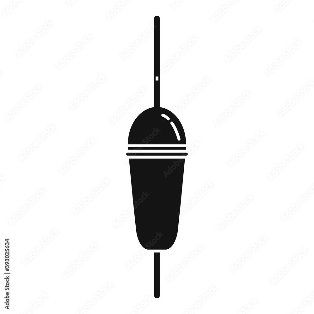 Poster bobber cork icon. simple illustration of bobber cork vector icon for web design isolated on white ba