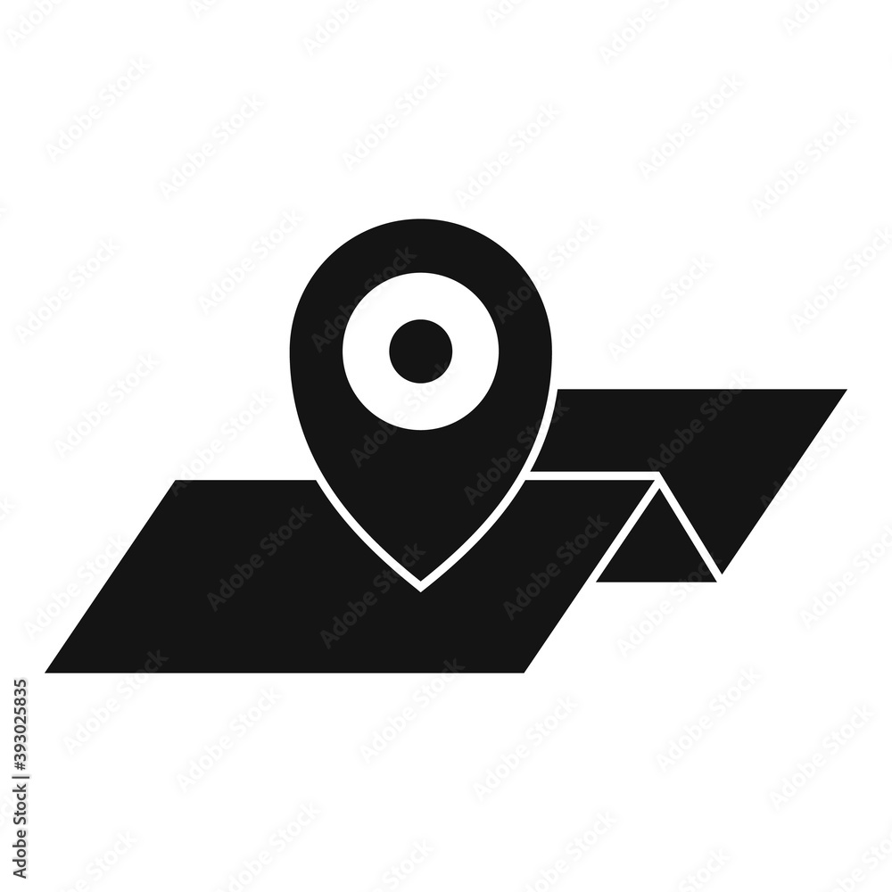 Poster guide city map icon. simple illustration of guide city map vector icon for web design isolated on wh