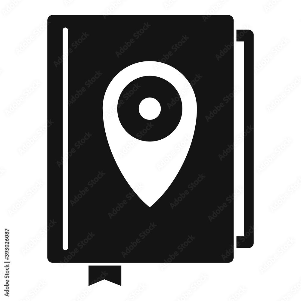 Poster guide tour book icon. simple illustration of guide tour book vector icon for web design isolated on 