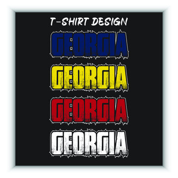 Georgia Vintage T-shirt Design