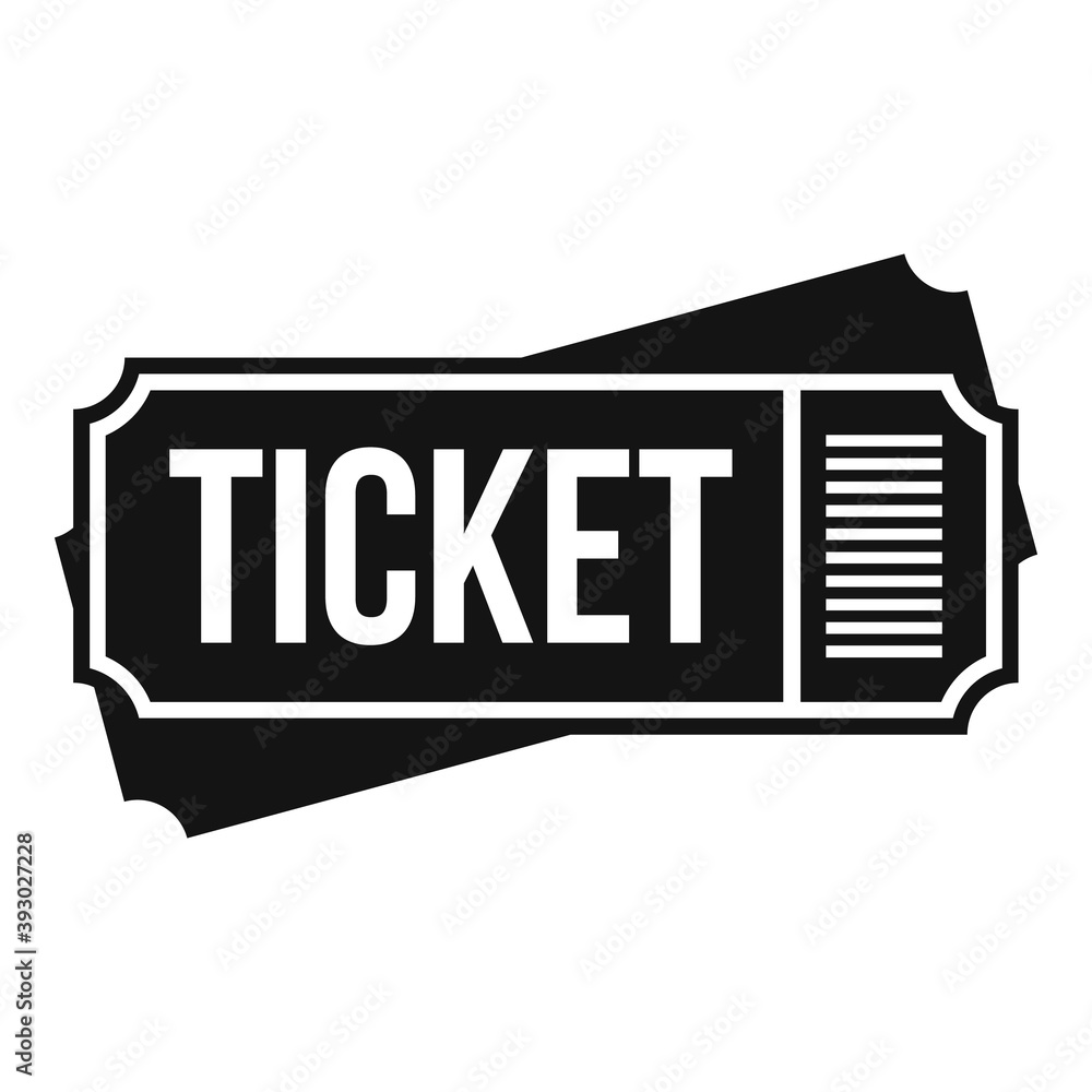 Poster guide paper ticket icon. simple illustration of guide paper ticket vector icon for web design isolat