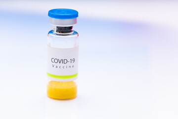 Coronavirus, Covid 19 virus, vaccine vial