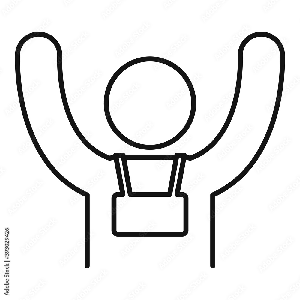 Poster guide adventure icon. outline guide adventure vector icon for web design isolated on white backgroun