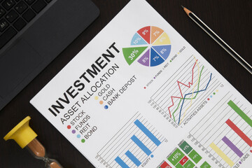 Investment analysis. Risk distribution. Risk diversification. Assets allocation