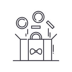 Reward icon, linear isolated illustration, thin line vector, web design sign, outline concept symbol with editable stroke on white background.