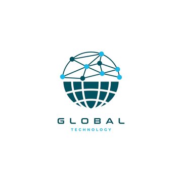 Global Connection  Logo Design Symbol Vector Template