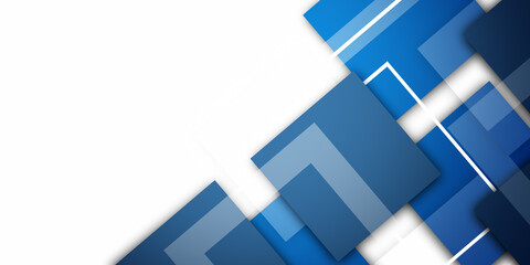 Obraz premium Abstract background with blue squares 