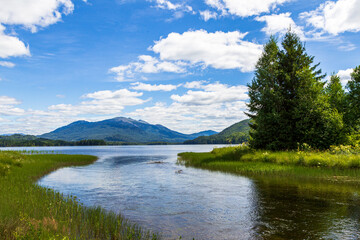 View of Mount Kizya. Tagasuk lake, Siberia, Russia