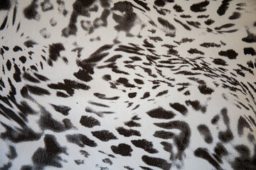 Black and white abstract camouflage. The concealment pattern on a fabric. Conception of winter...
