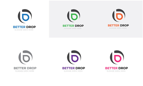 Bitter Drop, Creative b letter with drop logo for company & Brand 