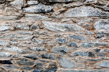Wall stone close up