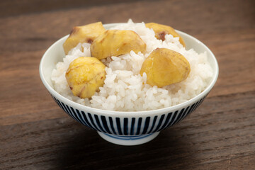 炊きたての栗ご飯 秋の味覚