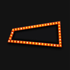 Vector modern retro billboard background with place for your text