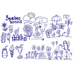 Spring Doodle, sketch illustration