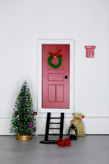 elf door christmas decoration set
