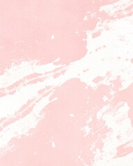 White and pink painting background on watercolor texture paper.