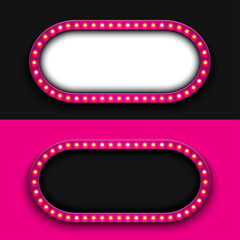 Vector modern retro billboard background with place for your text