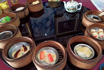 Chinese food in the restaurant