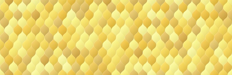 Shiny gold gradient color squama grid shapes seamless pattern background, glitter golden mosaic texture, stock vector illustration design element, backdrop for social media header, banner, link