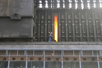 Kardemir Karabük Iron and Steel Industries factory, north of Turkey, Karabük Province in the...