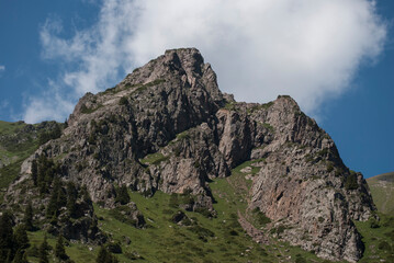 clouds over the mountains