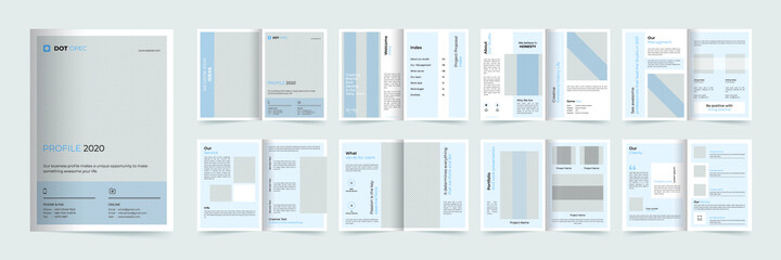 16 pages brochure design template