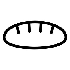
Glyph icon of hamburger, filled vector 
