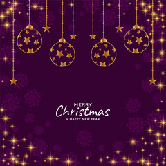 Merry Christmas festival glossy stars background