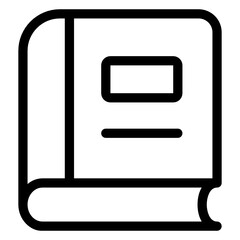 
Icon of book in modern filled style 
