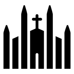 
Royal historic landmark, spanish castle building 
