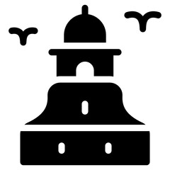 
Royal historic landmark, spanish castle building 
