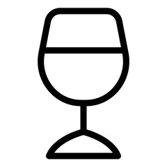 
A solid vector of champagne, celebration drink
