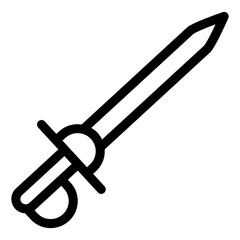 
Icon of spanish sword in solid editable design
